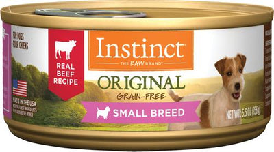 Original Small Breed Grain-Free Real Beef Recipe Wet Dog Food, 5.5-oz can, case of 12