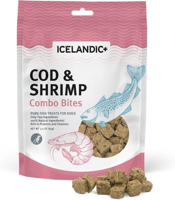 Grain-Free Cod & Shrimp Combo Bites Dog Treats, 3-oz bag