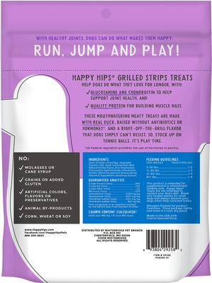 Grilled Strips Duck Recipe Grain-Free Dog Treats, 10-oz bag