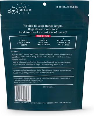 Bundle: Variety Pack - Bocce's Bakery Campfire S'mores Peanut Butter, Carob & Vanilla Recipe Dog Treats, PB-Banana Chip & Berries & Cream Flavors