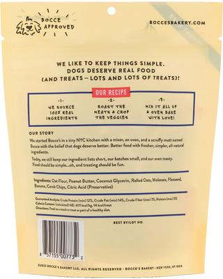 Bundle: Variety Pack - Bocce's Bakery Campfire S'mores Peanut Butter, Carob & Vanilla Recipe Dog Treats, PB-Banana Chip & Berries & Cream Flavors