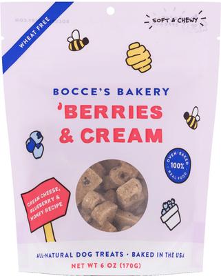 Bundle: Variety Pack - Bocce's Bakery Campfire S'mores Peanut Butter, Carob & Vanilla Recipe Dog Treats, PB-Banana Chip & Berries & Cream Flavors