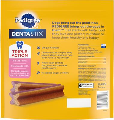 Bundle: Variety Pack - Pedigree Dentastix Large Original Dog Treats, 32 count, Bacon & Chicken Flavors