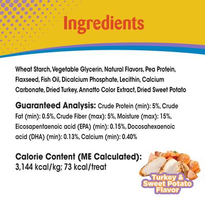 Bundle: Nylabone Nubz Turkey & Sweet Potato Chew Treat, 8 count + Puppy Chew Teething Pacifier Dog Toy, Small