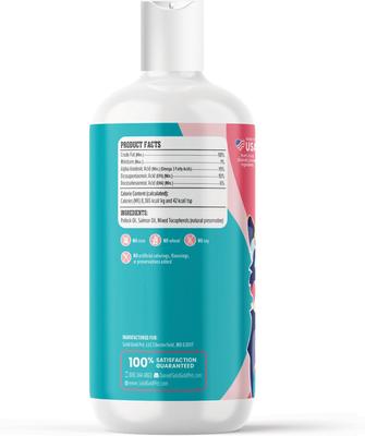 Let's Sea Wild Alaskan Fish Oil Omega-3 Skin & Coat Supplement for Dogs, 16-fl oz bottle