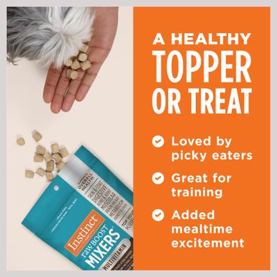 Boost Mixers Multivitamin Grain-Free Freeze-Dried Raw Adult Dog Food Topper, 5.5-oz bag