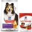 Bundle: Hill's Science Diet Adult Sensitive Stomach & Skin Chicken & Barley Recipe Dry Food + Hill's Natural Soft Savories with Peanut Butter & Banana Dog Treats