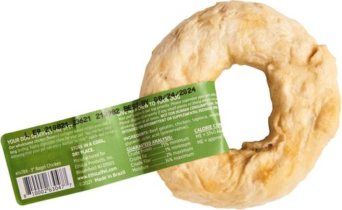 Nothin' To Hide Bagel 3-inch Chicken Flavor Dog Chew, 1 Count