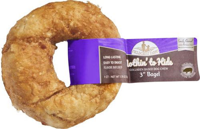 Nothin' To Hide Bagel 3-inch Bacon Flavor Dog Chew, 1 Count