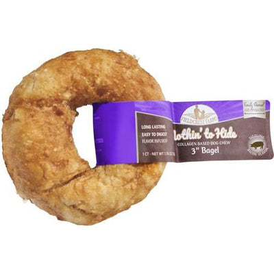 Bagel Nothin' To Hide de 3 pulgadas con sabor a tocino, masticable para perros, 1 unidad