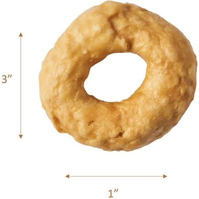 Bagel Nothin' To Hide de 3 pulgadas con sabor a tocino, masticable para perros, 1 unidad