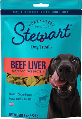 Bundle: Stewart Beef Liver, 21-oz tub + Beef Liver Freeze-Dried Dog Treats, 8-oz pouch