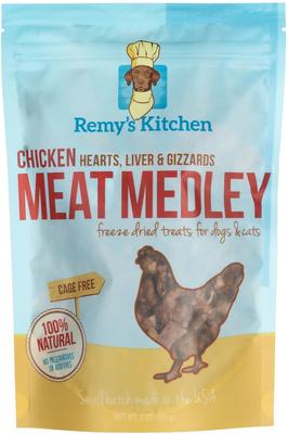 Lamb Liver, Spleen, Heart Meat Medley Freeze-Dried Dog & Cat Treats, 3-oz bag