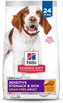 Adult Sensitive Stomach & Sensitive Skin Grain-Free Chicken & Potato Recipe Dry Dog Food, 24-lb bag