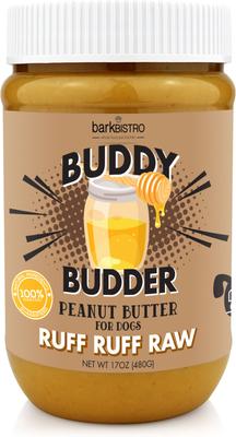 Buddy Budder Superberry Snoot Peanut Butter Lickable Dog Treat, 17-oz jar