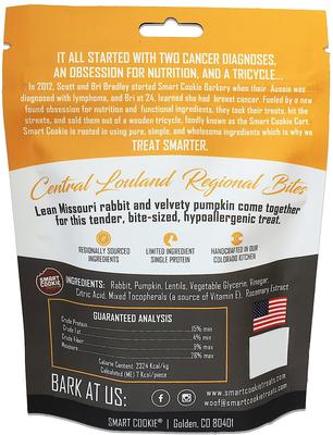Central Lowlands Rabbit & Pumpkin Grain-Free Dog Treats, 5-oz bag