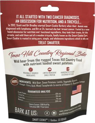 Texas Hill Country Wild Boar & Sweet Potato Grain-Free Dog Treats, 5-oz bag