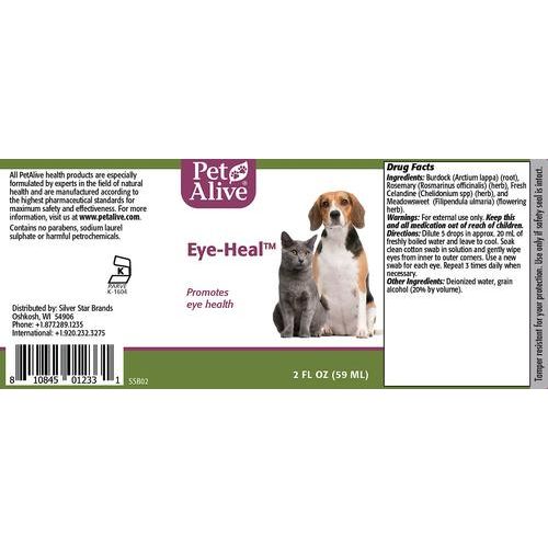Tratamiento para ojos Eye-Heal para perros y gatos, 2 onzas líquidas
