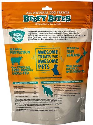 Golosinas para perros Beefy Bites, bolsa de 3 oz