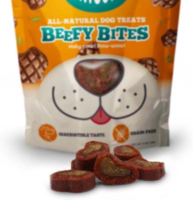 Beefy Bites Dog Treats, 3-oz bag
