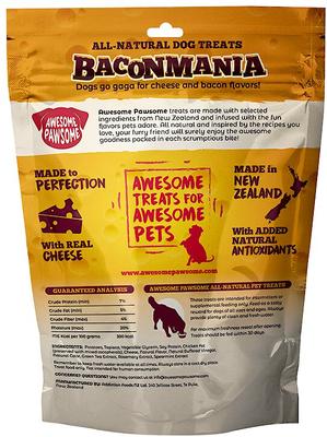 Baconmania Dog Treats, 3-oz bag