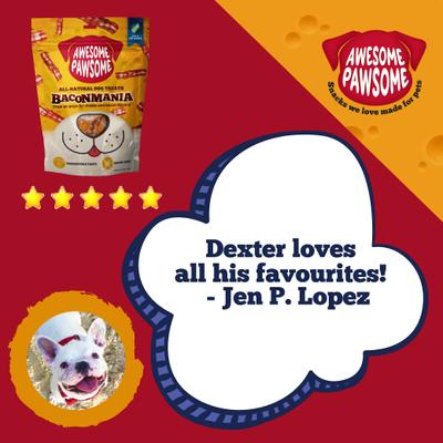 Baconmania Dog Treats, 3-oz bag