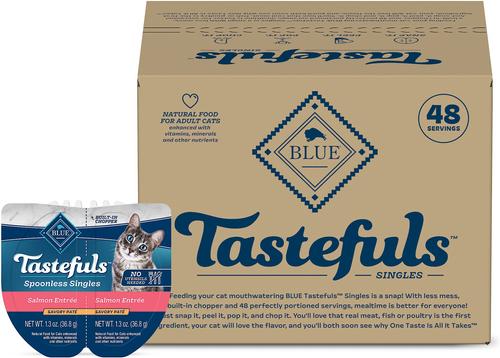 Tastefuls Spoonles Singles Chicken Entrée Pate Wet Cat Food, 2.6-oz tray, 24 count