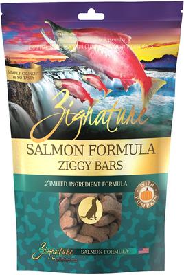 Galletas Ziggy Bars de Salmon Formula para perros, bolsa de 355 g