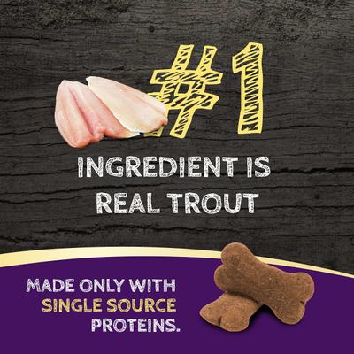 Trout Formula Ziggy Bars Biscuit Dog Treats, 12-oz bag