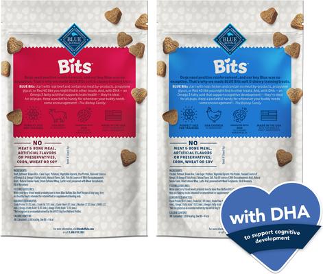 Blue Bits Tender Beef & Tasty Chicken Recipe Training Dog Treats, 19-oz bag, 2 count