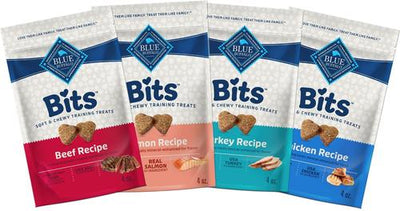 Blue Bits Soft-Moist Variety Pack Training Dog Treats, 4-oz bag, 4 count