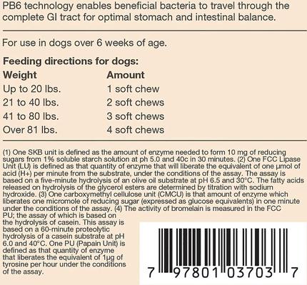 Bundle: NaturVet Advanced Probiotics & Enzymes Plus Vet Strength PB6 Probiotic Soft Chews Dog Supplement, 120 count + NaturVet Omega Gold Plus Salmon Oil Soft Chews for Dogs, 180 count