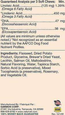Bundle: NaturVet Advanced Probiotics & Enzymes Plus Vet Strength PB6 Probiotic Soft Chews Dog Supplement, 120 count + NaturVet Omega Gold Plus Salmon Oil Soft Chews for Dogs, 180 count