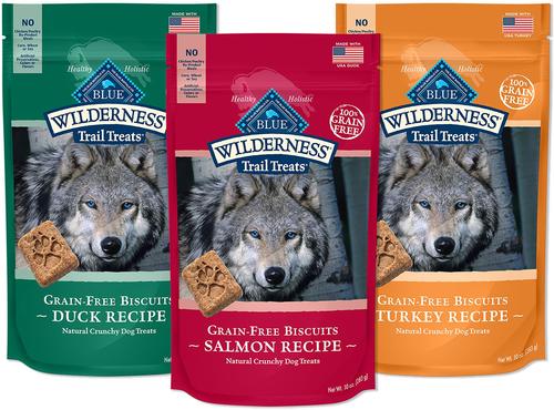 Wilderness Trail Treats Grain-Free Variety Pack Crunchy Dog Treats Biscuits, 10-oz bag, 3 count