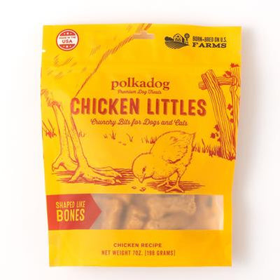 Chicken Littles Bone Shaped Dehydrated Dog & Cat Treats, 7-oz bag