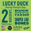 Lucky Duck Bone Shaped Dehydrated Dog Treats, 7-oz bag