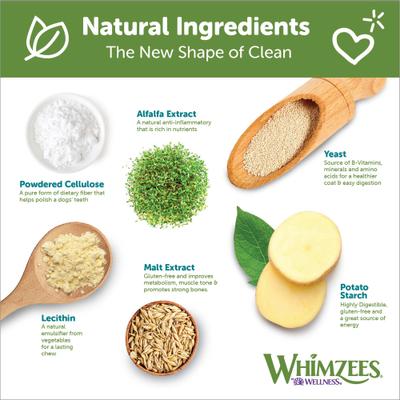 Golosinas dentales masticables grandes para perros, naturales y sin cereales, de Wellness Stix, tamaño grande, 14 unidades