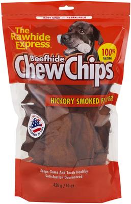 Beefhide Chew Chips Chicken Flavor Dog Treats, 16-oz bag