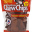Chips masticables de piel de res, premios para perros con sabores variados, bolsa de 16 oz