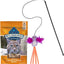 Bundle: Blue Buffalo Wilderness Chicken & Turkey Grain-Free Cat Treats, 2-oz bag + Frisco Bird Teaser with Feathers Cat Toy, Purple