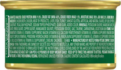 Bundle: Fancy Feast Chunky Chicken Feast Canned Cat Food, 3-oz, case of 24 + Purely Natural Hand-Flaked Tuna Cat Treats, 1.06-oz pouch