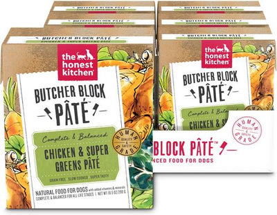 Bundle: The Honest Kitchen Butcher Block Pate Chicken & Super Greens + Turkey & Autumn Veggies Pate Wet Dog Food