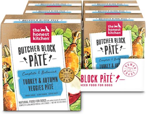 Bundle: The Honest Kitchen Butcher Block Pate Chicken & Super Greens + Turkey & Autumn Veggies Pate Wet Dog Food