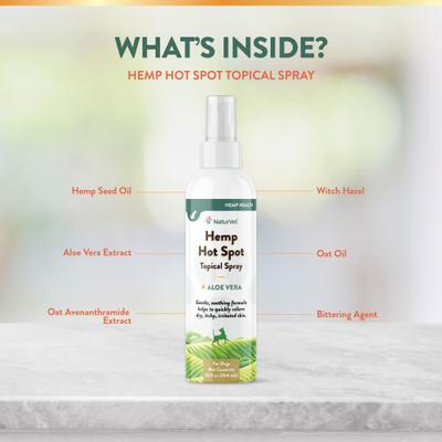Hemp Hot Spot with Aloe Vera Dog Spray, 12-fl oz bottle