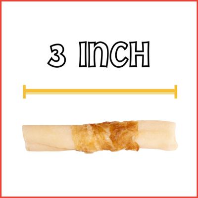 Twistedz 3 to 3.5-inch Beefhide Mini Rolls Beef Flavored Dog Hard Chews, 14 count