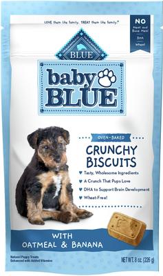 Baby Blue Oatmeal & Banana Puppy Treats, 8-oz bag