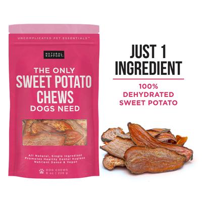 The Only Sweet Potato Chews Dogs Need Dog Treats, 8-oz bag