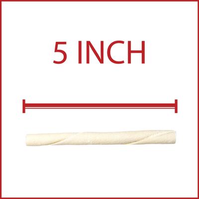 Beefhide 5-inch Twist Sticks Natural Flavored Dog Hard Chews, 1-lb bag