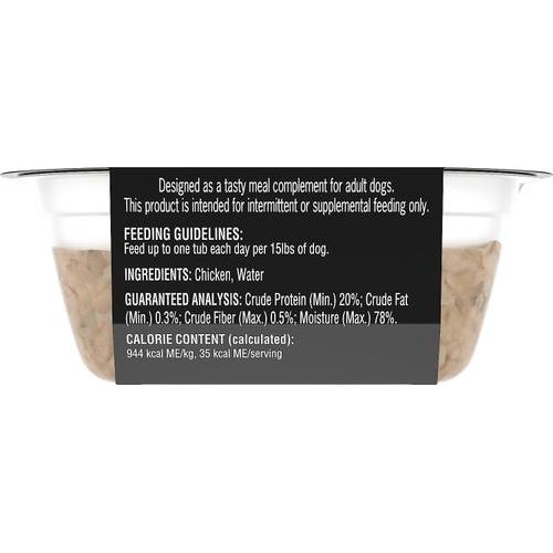 Simply Crafted Chicken - Aderezo para alimento húmedo para perros con ingredientes limitados, bandeja de 1.3 oz, paquete de 20