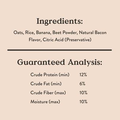 Galletas para perros Crispies con sabor a plátano y tocino, caja de 10 oz